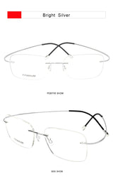 Krasivyy Pure Titanium Rimless Glasses Frame Men Prescription Eyeglasses Germany Women Myopia Optical Frame Screwless Eyewear