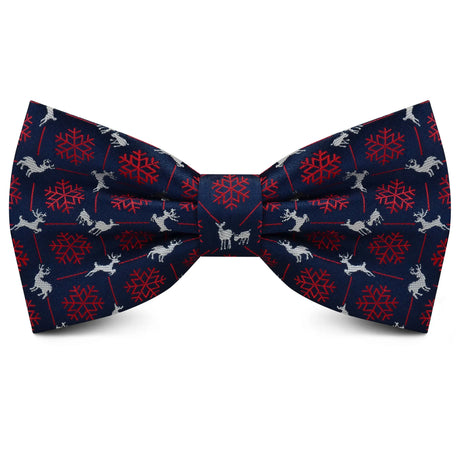 Christmas Bow tie for Men Women Snowmen Christmas Tree Bow knot Pre-tied Adult Silk Jacquard Bowtie Double Fold Cravats Party