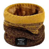 Winter Scarf for Men Fleece Ring Bandana Knitted Warm Solid Scarf Women Neck Warmer Thick Cashmere Hot Handkerchief Ski Mask