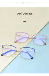 Blue Light Blocking Glasses Frame New Eyewear Prescription Female Eyeglasses Optical Women Spectacles UV400 Anti-Reflective