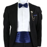 New Fashion Mens Cummerbund Bow Tie Brooch Set Black Red Blue   Waist Seal For Formal Tuxedo Business Suit Dinner Accessories