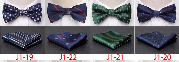 Men Bowtie Cravat Set Fashion Butterfly Party Wedding Ties Girls Business Jacquard Bow Tie Men Bowknot Wholesale Accessories