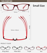 Men's And Women's Finished Myopia Glasses TR90 Frames And Aspherical Anti Blue Ray Photochromic Lenses SPH 0~-6.00 CYL 0~-2.00