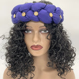 Bronzing Fabric Women's Headbands Elastic Braids Hair Bands Female Turban Cap Party Headwear Accessories Fashion Bandage Bandana
