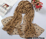 1PC Lovely Fashion Women Soft Cotton Lady Comfortable Long Neck Large Scarf Shawl Voile Stole Dot Warm Scarves Gift Hot