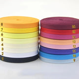 12mm(1/2") Narrow Ironed Single Folded Cotton Solid Color Bias Binding Tape Diy Ribbon Garment Quilt Craft Sewing Accessories