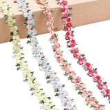 2Yards Flower Embroidered Lace Trim Ribbons Fabric Trim DIY Sewing Handmade Craft Materials Clothes Accessories Home Decoration