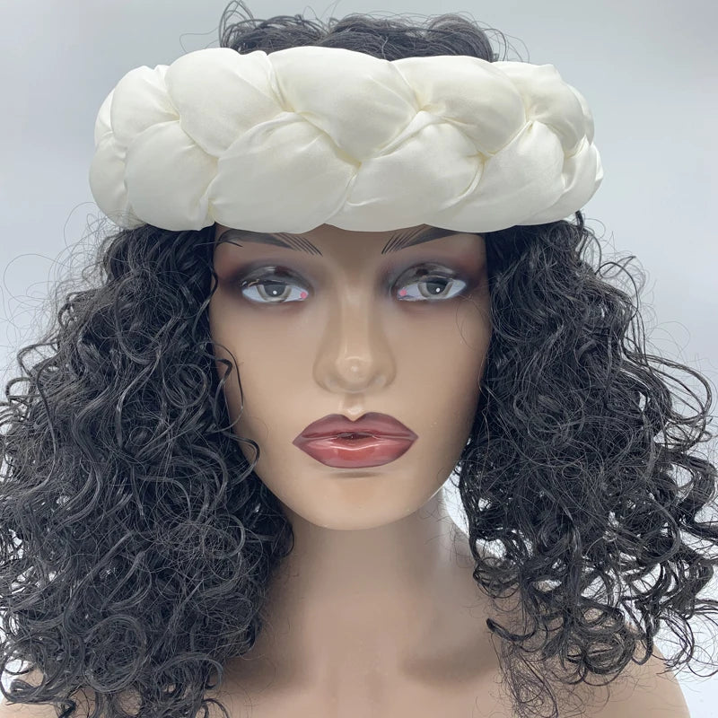 Latest Exaggerated Satin Twist Braids Headband Handmade African Headtie Nigerian Wedding Gele Women Turbans Ladies Head Wraps