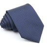 New Men's Formal Tie Striped Blue Gray Necktie 8cm Wide Tie Gift For Man Office Wedding Party Cravat Man Accessories Daily Wear