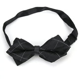 Men Ties Fashion Butterfly Party Wedding Bow Tie for Boys Girls Plaid Check Red Black Bowknot Wholesale Accessories Bowtie