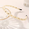 Organza Hairbands For Women Cross Weaving Hair Hoop Bands Korea Fashion Bright Silk Metal Headband Girls Hair Accessories Turban