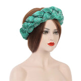 Latest Exaggerated Satin Twist Braids Headband Handmade African Headtie Nigerian Wedding Gele Women Turbans Ladies Head Wraps