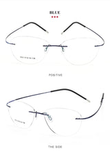 Titanium Prescription Glasses Ultra Light Eyewear Optical Glasses Frame for Male and Female Clear Lenses