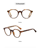 2022 Trending Blue Light Blocking Men's Retro Glasses TR90 Anti Radiation Eyeglasses Women Round Transparent Fashion Eyewear