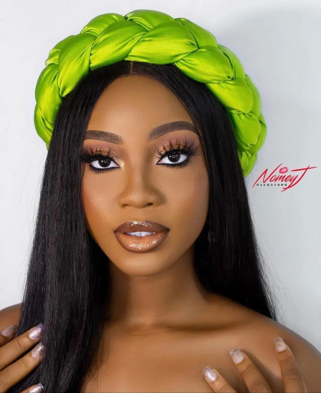 Latest Exaggerated Satin Twist Braids Headband Handmade African Headtie Nigerian Wedding Gele Women Turbans Ladies Head Wraps