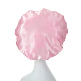 Women Satin Bonnet Spandex Wide Stretchy Band Bonnet Satin Cheveux Nuit Silk Sleeping Night Cap Bonnets for Women