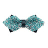 Diamond Pink Color Bow Tie For Men Butterfly Knot Rhinestone Collar Tie Crystal Super Cool Diamond Bowtie Wedding Accessories