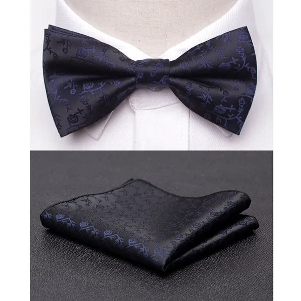 Men Bowtie Cravat Set Fashion Butterfly Party Wedding Ties Girls Business Jacquard Bow Tie Men Bowknot Wholesale Accessories