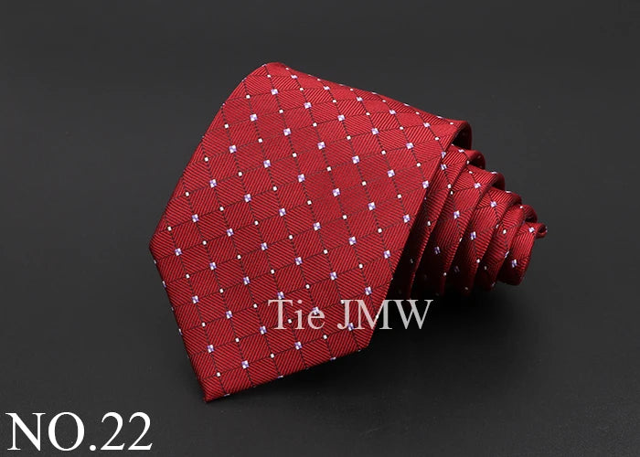 Classic Silk Men Tie Plaid Stripe Floral Ties Formal Wear Business Suit Jacquard Necktie Wedding Party Gift Daily Accessories