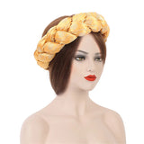 Latest Exaggerated Satin Twist Braids Headband Handmade African Headtie Nigerian Wedding Gele Women Turbans Ladies Head Wraps