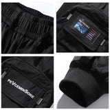 2021 New Joggers Cargo Pants Men Fashion Ribbons Pocket Harem Trousers Sweatpants Men Hip Hop Harajuku Streetwear Casual Pants