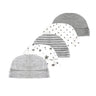 New Born Baby Boy Hats 3/5Pieces Cotton Baby Girls Hats Cartoon 0-6Months Unisex Soft Solid Color Infant Accessories