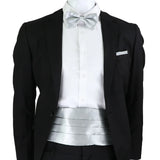 New Fashion Mens Cummerbund Bow Tie Brooch Set Black Red Blue   Waist Seal For Formal Tuxedo Business Suit Dinner Accessories
