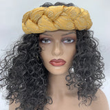 Bronzing Fabric Women's Headbands Elastic Braids Hair Bands Female Turban Cap Party Headwear Accessories Fashion Bandage Bandana
