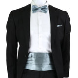 New Fashion Mens Cummerbund Bow Tie Brooch Set Black Red Blue   Waist Seal For Formal Tuxedo Business Suit Dinner Accessories