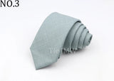 Fashion Neckties Classic Men's Slik Polyester Solid Color Tie For Business Party Wedding Suit Shirt Skinny Neck Ties Accessory