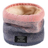 Winter Scarf for Men Fleece Ring Bandana Knitted Warm Solid Scarf Women Neck Warmer Thick Cashmere Hot Handkerchief Ski Mask