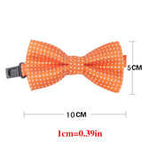 NEW Dots Children Bowtie Fashion Neckwear Adjustable Unisex Bow Tie for Boy and Girl Polyester Pre-Tied