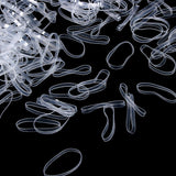 New 200 Pcs Child Baby Gum Transparent TPU Disposable Elastics Hair Bands Girls Ponytail Holder Rubber Bands Hair Accessories
