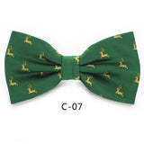 JEMYGINS Christmas Bow Ties for Mens Shirt  Snowflake Christmas Tree Pattern Men Silk Bow Tie  Christmas Party Gift