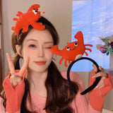 Cute And Cartoonish Korean Plush Animal Hair Clips For Women To Wear, A Popular Face-washing Headband