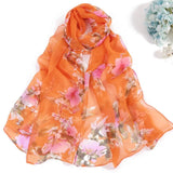 hot  printing new brand women scarf spring summer silk scarves shawls and wraps lady pashmina beach stoles hijab foulard