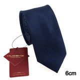 HUISHI 8CM 8 Styles Men's Solid Dark Blue Color Neck Tie 6cm Waterproof Jacquard Necktie Daily Wear Cravat Wedding Party For Men