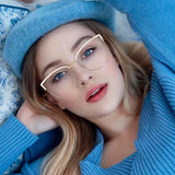 Blue Light Blocking Glasses Frame New Eyewear Prescription Female Eyeglasses Optical Women Spectacles UV400 Anti-Reflective