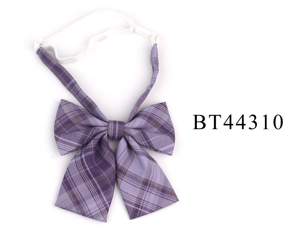 Ladies Plaid Bowtie Casual Bow tie For Women Uniform Collar Butterf Bowknot Adult Check Bow Ties Cravats Cotton Girls Bowties