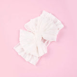 Baby Headband Big Bows For Girls Hair Accessories Jacquard Toddler Wide Headwrap Soft Newborn Hairband Elastic Kids Turban