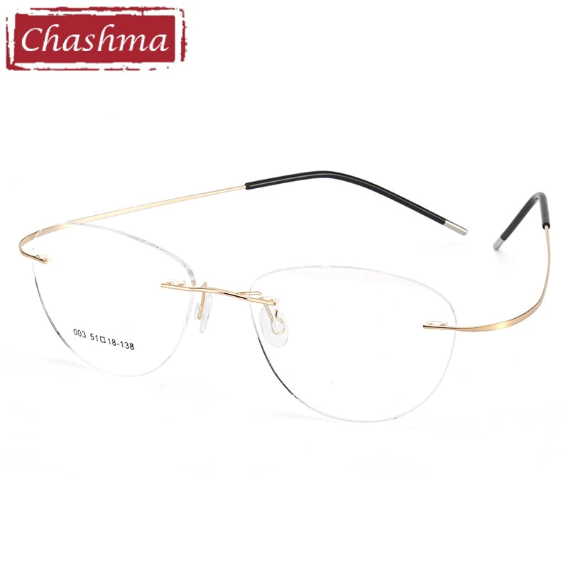 Titanium Prescription Glasses Ultra Light Eyewear Optical Glasses Frame for Male and Female Clear Lenses