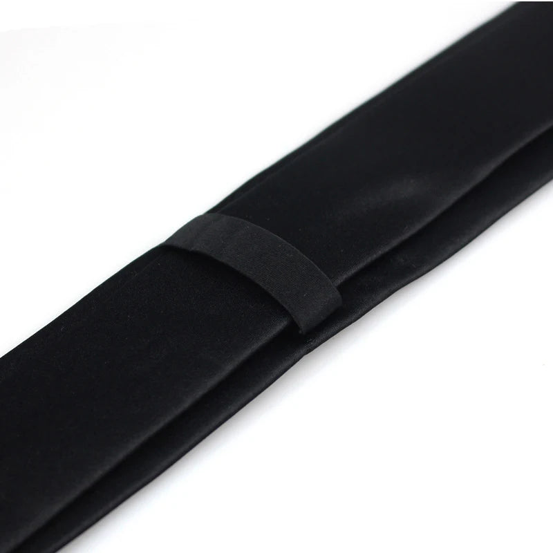 Black Neck Ties For Men Women Casual Suits Solid Tie Gravatas Skinny Mens Neckties For Business Wedding Slim Men Ties