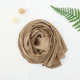 New Arrival crinkle satin chiffon hijab scarf Plain Shawls wrinkle scarves Women Muslim Turban Solid Color Headscarf 20 colors