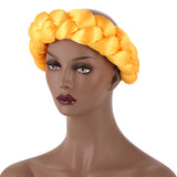 Fashion Candy Color Braids Twist Headbands for Women African Headwear Elastic Hair Bands Ladies Turban Female Bandage Headwrap