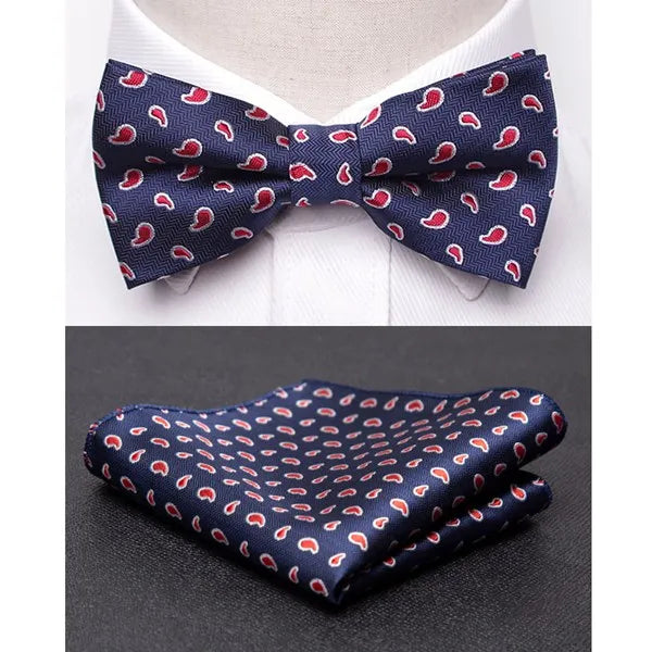 Men Bowtie Cravat Set Fashion Butterfly Party Wedding Ties Girls Business Jacquard Bow Tie Men Bowknot Wholesale Accessories