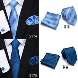 Newest style Green Tie For Men Holiday Present Tie Pocket Squares Set Necktie  Striped Wedding Accessories Man