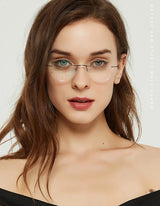 Titanium Prescription Glasses Ultra Light Eyewear Optical Glasses Frame for Male and Female Clear Lenses