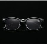 Men Women Students Myopia Sunglasses Metal Half Frame Nearsighted Gray Lens Glasses -0.5 -1 -1.5 -2 -2.5 -3 -3.5 -4 -4.5 -5 -6