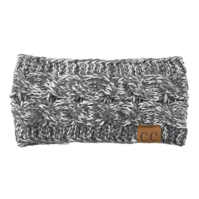 2024 Fashion Bohemia Winter Warm Knitted Headband Hair Accessories Women's CC Wool Wide Hairband Stretch Solid Hairband Headwear