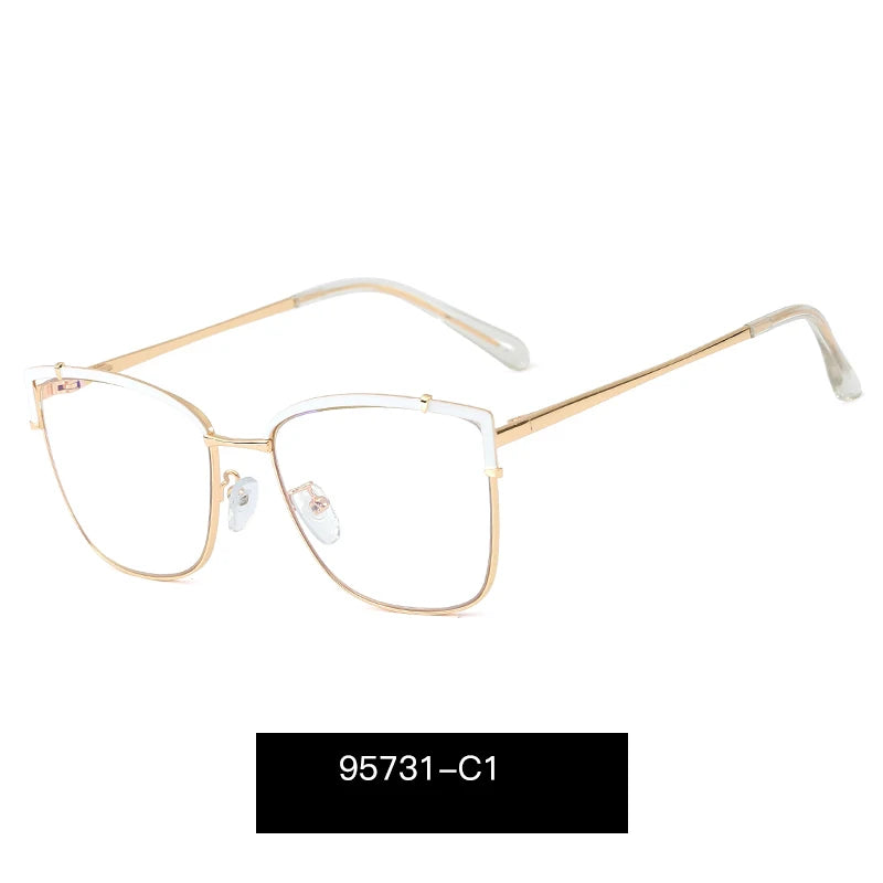 Blue Light Blocking Glasses Frame New Eyewear Prescription Female Eyeglasses Optical Women Spectacles UV400 Anti-Reflective